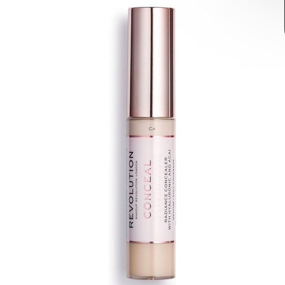 C4 | Makeup Revolution | Conceal & Hydrate Concealer | Light Skin, 0.45 fl.oz - Picture 1 of 5